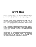 Предварительный просмотр 2 страницы Antonio Bernini DIVER 1000 User Manual