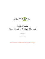 Antrica ANT-6000D Specification & User Manual preview