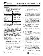 Preview for 11 page of Antunes Filtration Technologies SE-4200 Owner'S Manual