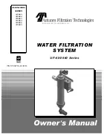 Antunes Filtration Technologies UF-420 Series Owner'S Manual preview