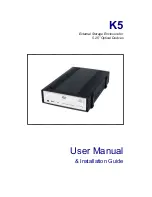 ANUBIS K5 User Manual & Installation Manual предпросмотр