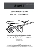 Preview for 1 page of Anvil 4CUwheelbarrow Use And Care Manual