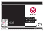 Preview for 1 page of Anvil CDF2001 Installation, Operation And Care Manual