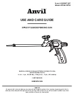 Anvil FDM-19F02 Use And Care Manual preview