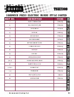 Предварительный просмотр 1 страницы Anvil TSA7309 Parts List