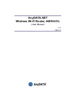 Предварительный просмотр 1 страницы AnyDATA AWR-501L User Manual