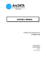 Предварительный просмотр 1 страницы AnyDATA DTS-800 CDK Service Manual