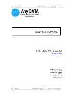 Предварительный просмотр 1 страницы AnyDATA EMII-1900 Service Manual