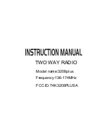 Предварительный просмотр 1 страницы AnyTone 3208Plus Instruction Manual