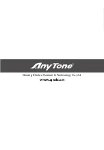 AnyTone APOLLO I Operating Instructions Manual preview