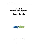 Preview for 1 page of Anyview iview 7 hd User Manual