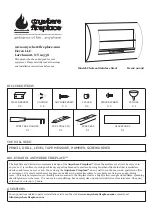 Предварительный просмотр 1 страницы Anywhere Fireplace Chelsea Stainless Steel Installation Instructions Manual