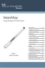 Anywhere WEBWHIP WIFI-1 User Manual preview