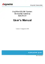 Anywire AnyWireASLINK B2G78-D1 User Manual preview