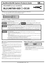 Preview for 1 page of Anywire ASLINKER BL2LN87SB-02D CC20 Series System Product Manual