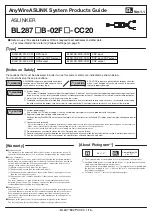 Anywire BL287PB-02F-CC20 Product Manual preview