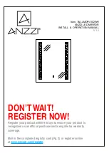 Preview for 1 page of Anzzi BA-LMDFV002WH Install & Operation Manual