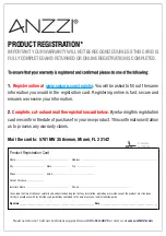 Preview for 2 page of Anzzi Chateau V-MRCT0060 Install & Operation Manual