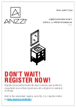 Preview for 1 page of Anzzi MONTAIGNE V-MRCT1030 Install & Operation Manual