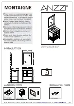 Preview for 3 page of Anzzi MONTAIGNE V-MRCT1030 Install & Operation Manual