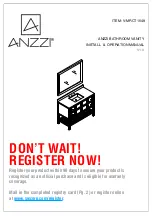 Preview for 1 page of Anzzi MONTAIGNE V-MRCT1048 Install & Operation Manual