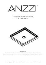 Предварительный просмотр 1 страницы Anzzi SB-AZ009WC Installation & Care Manual