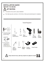 Preview for 4 page of Anzzi SD-AZ052-01 Series Installation & Operation Manual