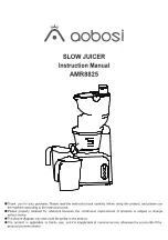 Aobosi AMR8825 Instruction Manual preview