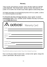 Preview for 14 page of Aobosi AMR8825 Instruction Manual