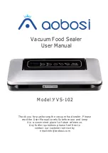 Предварительный просмотр 1 страницы Aobosi YVS-102 User Manual