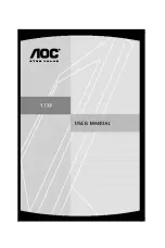 Предварительный просмотр 1 страницы AOC 173P User Manual