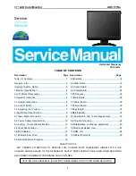 Preview for 1 page of AOC 177sa Service Manual