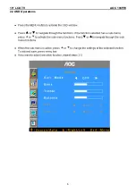 Предварительный просмотр 6 страницы AOC 198PW Service Manual