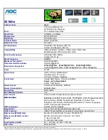 AOC 2016Sw Specification Sheet preview