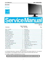 AOC 2036S Service Manual preview