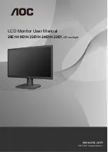 AOC 20E1H User Manual preview