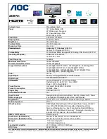 AOC 2230FM - Brochure предпросмотр