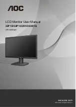 Предварительный просмотр 1 страницы AOC 22E1D User Manual