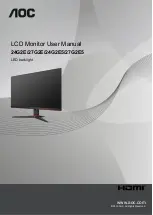 Предварительный просмотр 1 страницы AOC 24G2E User Manual