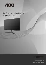 Предварительный просмотр 1 страницы AOC 27B1H User Manual