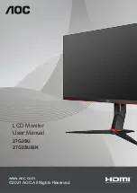 AOC 27G2SU User Manual preview