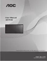 AOC 42V7050 User Manual предпросмотр