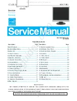 AOC 712SI Service Manual preview