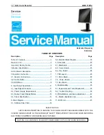 AOC 719Pa Service Manual preview