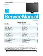 Preview for 1 page of AOC 917SW Service Manual