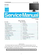 Preview for 1 page of AOC 919SWN Service Manual