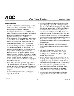 Preview for 3 page of AOC 9KLR User Manual