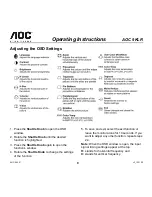 Preview for 9 page of AOC 9KLR User Manual