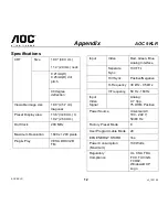 Preview for 12 page of AOC 9KLR User Manual