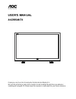 AOC A42W64AT4 User Manual предпросмотр